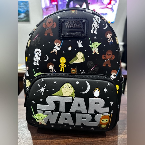 Star Wars Handbags - Disney Park Loungefly Star Wars Mini Backpack NWT​
